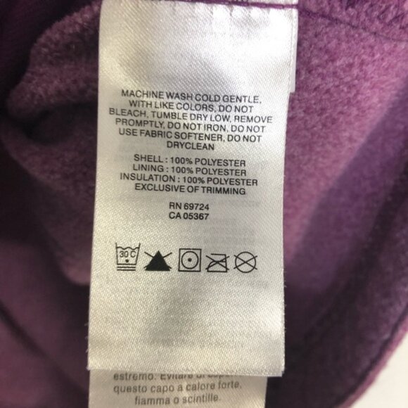 Columbia Purple Fleece Hoodie Zip-Up Jacket - Picture 7 of 8